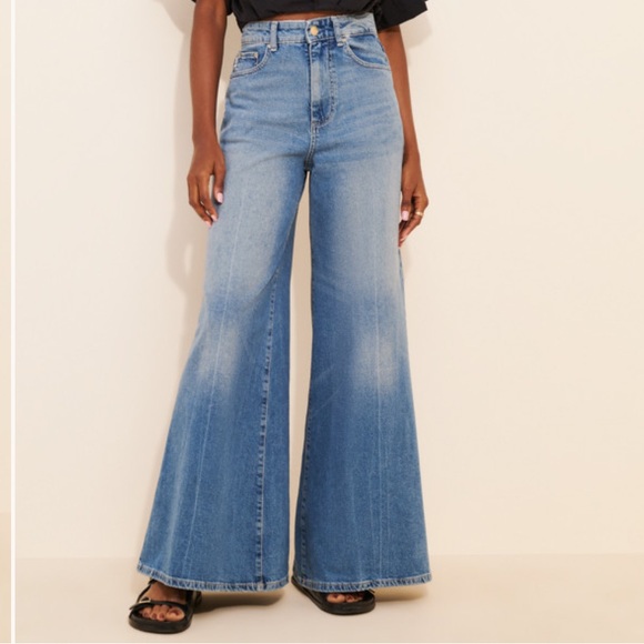 DL1961 Denim - DL1961 Lucila Ultra Wide Leg Ultra High-Rise Jeans. Size 31. GUC!
